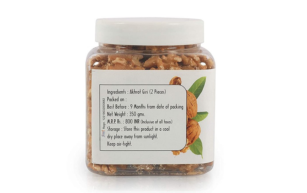 NaturePlatter Walnut Giri    Plastic Jar  350 grams